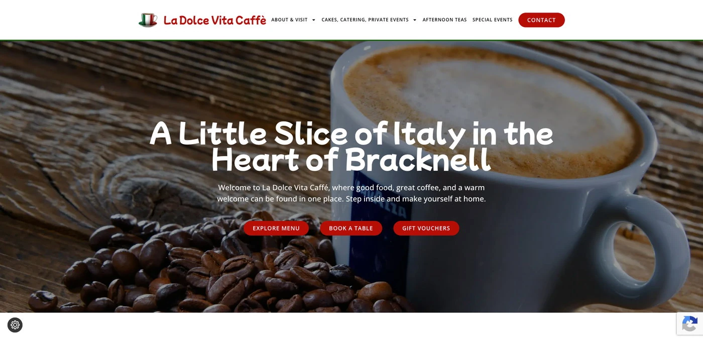 La Dolce Vita Caffè homepage