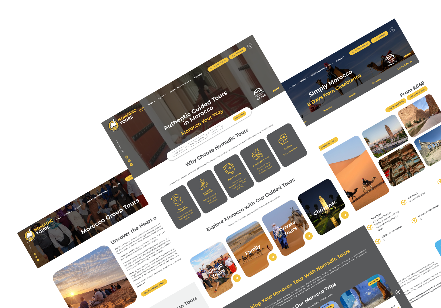 Nomadic Tours — small-group guided routes across the Atlas Mountains and the Moroccan desert