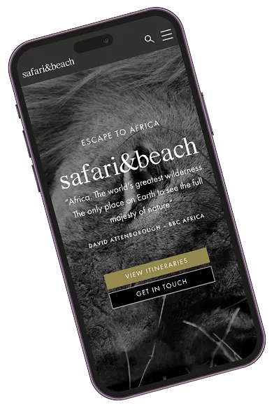 Safari & Beach — rebuilt mobile experience